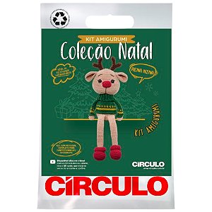 Kit Amigurumi Natal Rena Nina 2024 Cor 005 Círculo