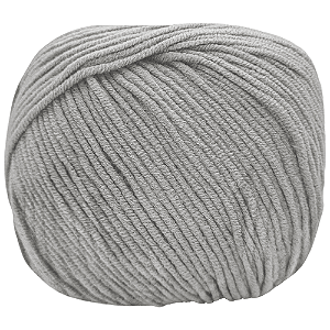 Fio Amigurumi Soft cor 2198 Fumaça com 150 metros Círculo