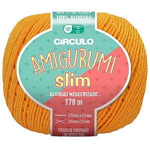 Linha Amigurumi Slim Cor 4146 Gema Com 178 Metros Círculo
