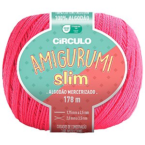 Linha Amigurumi Slim Cor 3334 Tulipa Com 178 Metros Círculo