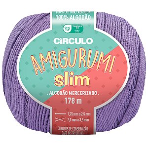 Linha Amigurumi Slim Cor 6399 Azaleia Com 178 Metros Círculo