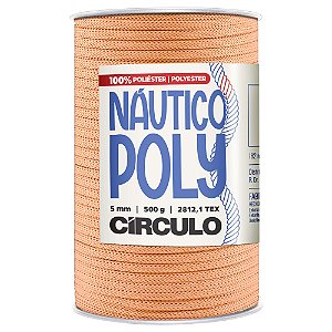 Fio Náutico Poly 5mm Cor 4224 Peach Fuzz Com 182 Metros Círculo
