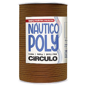 Fio Náutico Poly 5mm Cor 7087 Bombom Com 182 Metros Círculo