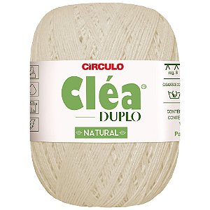 Linha Cléa Duplo Cor 0020 Natural 150g Com 508 Metros Círculo