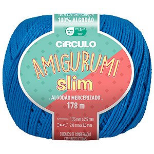Linha Amigurumi Slim Cor 2618 Planeta Com 178 Metros Círculo