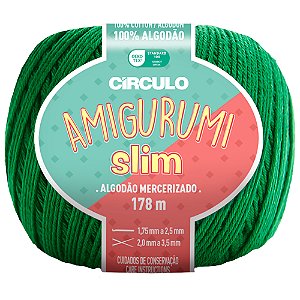 Linha Amigurumi Slim Cor 5767 Bandeira Com 178 Metros Círculo