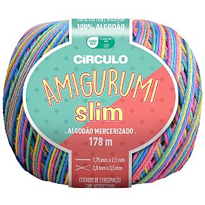 Linha Amigurumi Slim Cor 9534 Unicórnio Com 178 Metros Círculo