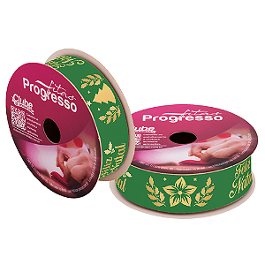 Fita Cetim Natalina ECF 005H 22mm Cor 1002 Com 10 Metros Progresso