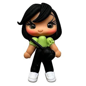 Enfeite Biscuit Meninas 65mm Modelo 01 Sanding
