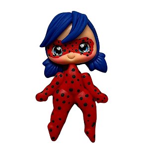 Enfeite Biscuit Boneca Lady Bug 65mm Sanding