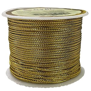 Cordonê Metalizado 15mm Dourado Com 50 Metros NYBC