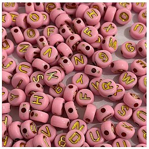 Miçanga Redonda Letras 7mm Cor 0001 Com 100 Gramas
