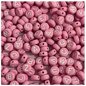 Miçanga Redonda Letras 7mm Cor 0002 Com 100 Gramas
