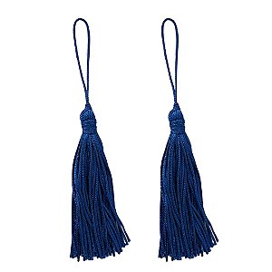 Pingente Tassel 7.0cm Cor 207 Azul Royal Com 10 Unidades Nybc