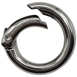 Argola Articulada Metal Niquel 35mm Com 10 Unidades Sanding