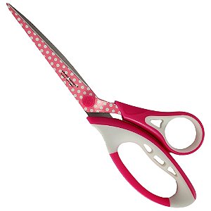Tesoura Multiuso Estampada Rosa 24cm Makro