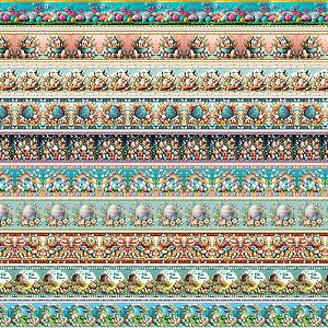 Tecido Tricoline Barrado Páscoa 50cmx150cm Ref 204203 Cor 03 Caldeiras
