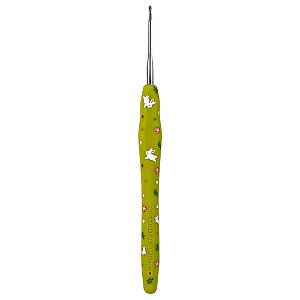 Agulha de Crochê Soft Páscoa Cabo Emborrachado 2,0mm Círculo