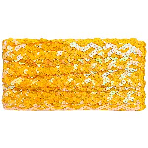 Galão Metalizado 15mm Amarelo Cor 106 Ref 181 com 20 Metros NYBC