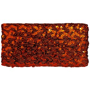 Galão Metalizado 15mm Laranja Cor 523 Ref 181 com 20 Metros NYBC