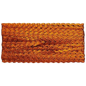 Sianinha Metalizada Laranja 6mm Com 50 Metros NYBC
