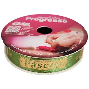 Fita de Cetim Páscoa 15mm Cor 501 ECF 003H Com 10 Metros Progresso