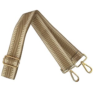 Alça de Bolsa Com Regulagem e Mosquetão 4cm Ref 153761 Marrom Sanding
