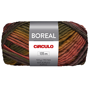 Fio Lã Boreal 100g Cor 9548 Com 135 Metros Círculo