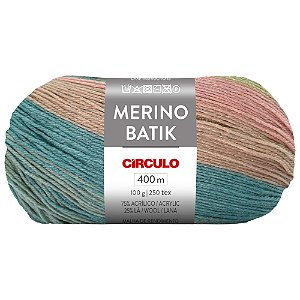 Fio Merino Batik Cor 9001 Com 400 Metros Círculo
