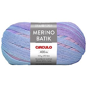 Fio Merino Batik Cor 9556 Com 400 Metros Círculo