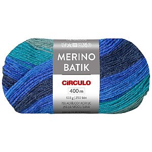 Fio Merino Batik Cor 9807 Com 400 Metros Círculo