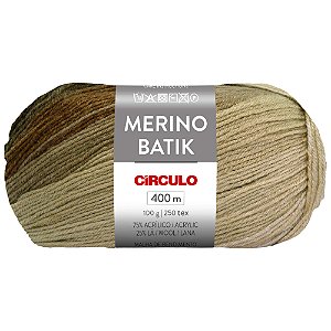 Fio Merino Batik Cor 9895 Com 400 Metros Círculo