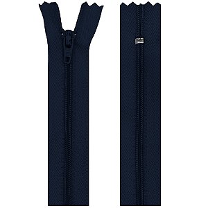 Zíper Nylon Fixo 15cm Com 10un Cor 0560 Marinho ZR