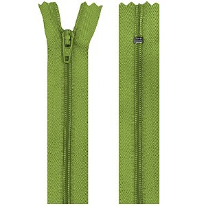 Zíper Nylon Fixo 15cm Com 10un Cor 0875 Verde Cítrico ZR