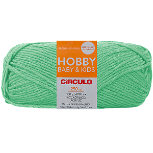 Fio Hobby Baby e Kids Cor 550 Verde Candy 100GR Com 250 Metros Círculo