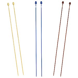 Agulha Para Tricô 2mm a 3mm 100% Plástico 35cm Círculo