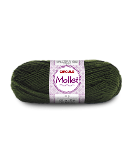 Fio Mollet 100gr Acrílico Cor 0447 Militar com 200 Metros Círculo