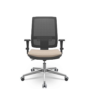Cadeira Brizza Tela 3D BackPlax Aluminio Tela