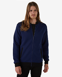 Jaqueta Bomber Masculina Textura Azul Royal