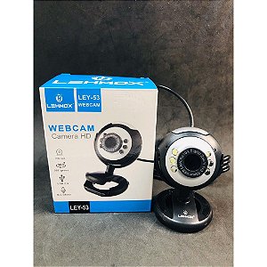 Webcam com Microfone - Lehmox - LED - LEY-53