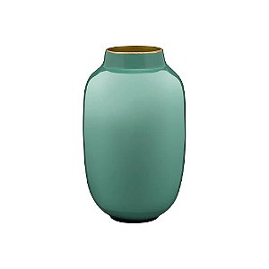 Mini Vaso de Metal Oval Azul - Home Accessories