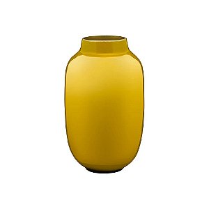 Mini Vaso de Metal Oval Amarelo - Home Accessories