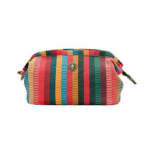 Necessaire Pequena Velvet Jacquard Stripe - Bags Collection