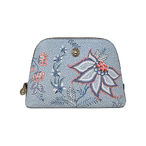Necessaire Média Triangle Flower Festival Azul - Bags Collection