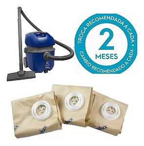 Kit 3 Saco Descartáveis Aspirador Flexs, Gt20n, A13, Gt2000