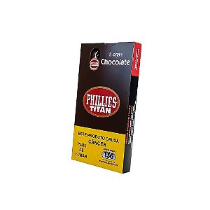 Charuto Phillies Titan Chocolate 5 Unidades