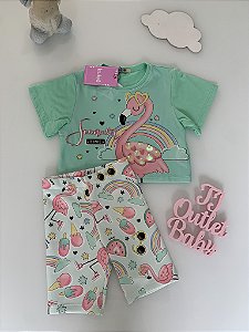 Conjunto Blusa e Shorts Kukiê