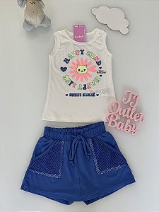 Conjunto Blusa e shorts Saia Kukiê
