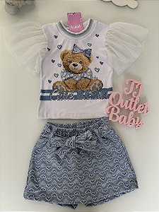 Conjunto Blusa e Shorts Saia Kukiê