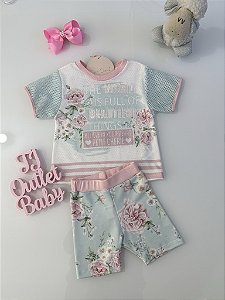 Conjunto Blusa e Shorts Petit Cherie